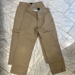 Lands' End Tan Chinos Relaxed Fit
